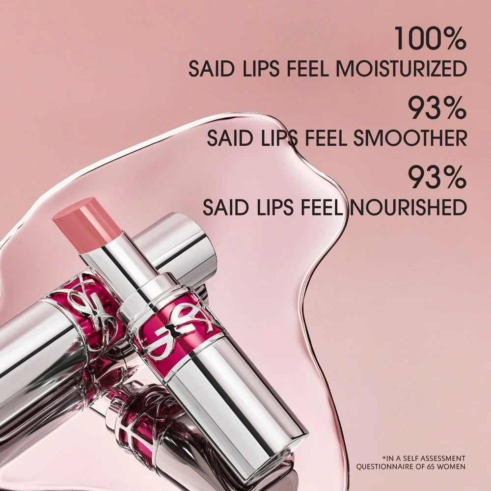 NEW YSL Loveshine Candy Glaze Lip Gloss Stick 2 Healthy Glow Plumper Gold LUXE